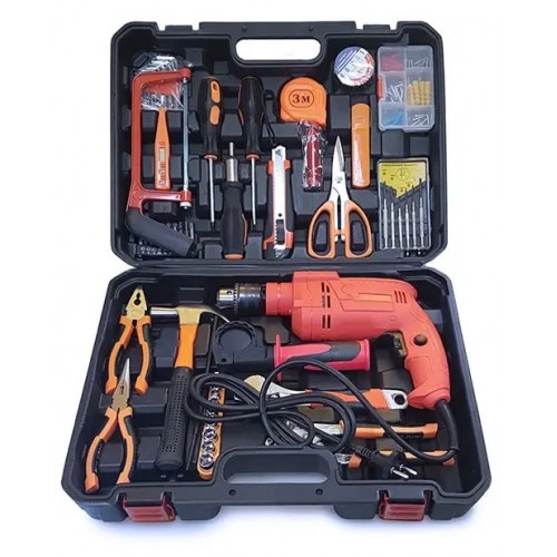 Набір інструментів + Ящик для бурів 65 елементів img