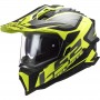 Мотошолом  MX701 ALTER MATT BL. HV YELOW 2021