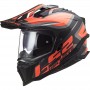 Мотошолом  MX701 ALTER MATT BLACK ORANGE 2021