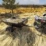 Причіп-самоскид одновісний для квадроцикла SHARK ATV TRAILER GARDEN 680 BLACK, 2 Колеса