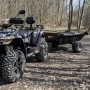 Причіп-самоскид одновісний для квадроцикла SHARK ATV TRAILER GARDEN 680 BLACK, 2 Колеса