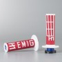 Ручки руля / Грипсы ODI EMIG 4-STROKE BLACK/RED Червоні