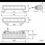 Світлодіодна фара прожектор для квадроциклів OSRAM LED 6,2X18,2X3X8
