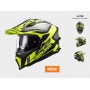 Мотошолом  MX701 ALTER MATT BL. HV YELOW 2021