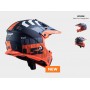 Мотошолом LS2 MX437 FAST EVO XCODE MATT ORANGE BLUE 2021