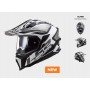 Мотошолом  MX701 ALTER MATT BLACK WHITE 2021