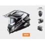 Мотошолом  MX701 ALTER MATT BLACK WHITE 2021