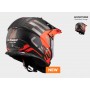 Мотошолом  LS2 MX436 PIONEER EVO ADVENTURER MATT BLACK ORANGE 2022
