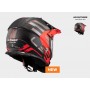 Мотошолом  LS2 MX436 PIONEER EVO ADVENTURER MATT BLACK RED 2022