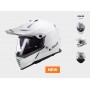 Мотошолом LS2 MX436 PIONEER EVO GLOSS WHITE  2021
