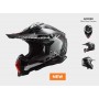 Мотошолом LS2 MX700 SUBVERTER EVO ARCHED BLACK SILVER TITANIUM