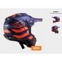 Мотошолом LS2MX700 SUBVERTER EVO CARGO Matt BLUE ORANGE 2021