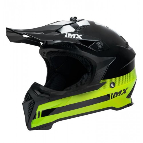 Мотошолом  IMX Racing FMX-02 - Чорно-жовтий флуоресцентно-білий img
