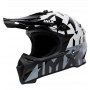 Мотошолом IMX Racing FMX-02 - Чорний, Білий, Сірий, Металік