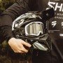 Мотошолом IMX Racing FMX-02 - Чорний, Білий, Сірий, Металік