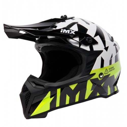 Мотошолом IMX Racing FMX-022 - Чорний, Жовтий, Синій, Сірий img