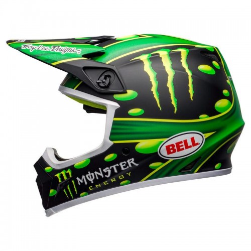 Мотошолом Bell Mx-9 Mips Mcgrath Showtime Replica Helmet Чорний та зелений img