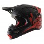 Мотошолом Alpinestars Supertech S-M8 Echo Чорний-Сірий-Червоний