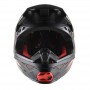Мотошолом Alpinestars Supertech S-M8 Echo Чорний-Сірий-Червоний