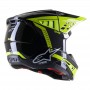 Мотошолом Alpinestars S-M5 Beam Чорний, антрацитовий жовтий флуоресцентний