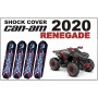 Чохли амортизаторів для квадроциклів Can-Am Renegade Чорно-червоні Fox