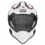 Мотошолом NOX N312 Block Blanc - Rouge White - Red + Пінлок