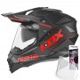 Мотошолом NOX N312 Extend Noir Mat Rouge / Matt Black Red + Пінлок
