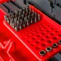 Панель органайзер для гаражу 140х77 см з гачками та 60 кювети