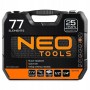 Набір інструментів NEO TOOLS 1/4", 1/2",  77 ел